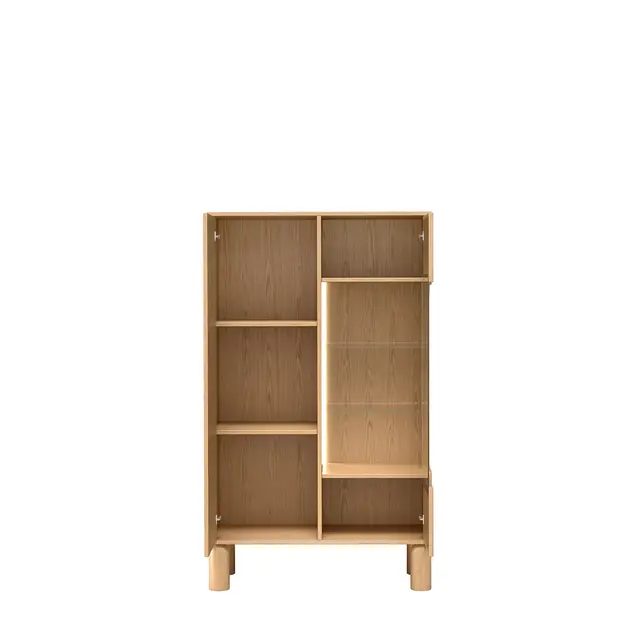 Witryna Sanden 89 cm dąb bookmatch — zdjęcie 10