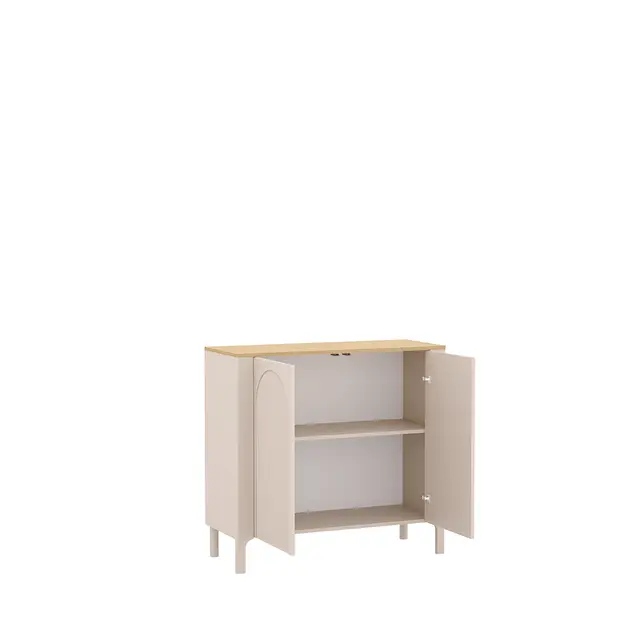 Komoda Marbella 103 cm kaszmir / dąb vicenza — widok z góry
