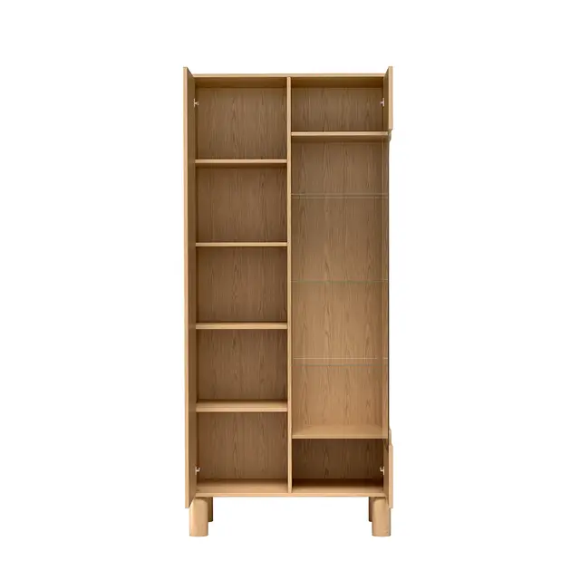 Witryna wysoka Sanden 89 cm dąb bookmatch — zdjęcie 11