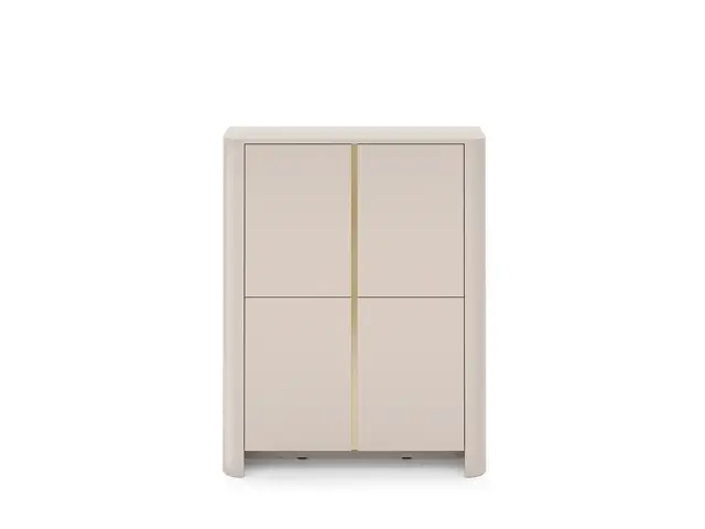 Komoda czterodrzwiowa Sorento 103 cm  cashmere gold — widok z przodu