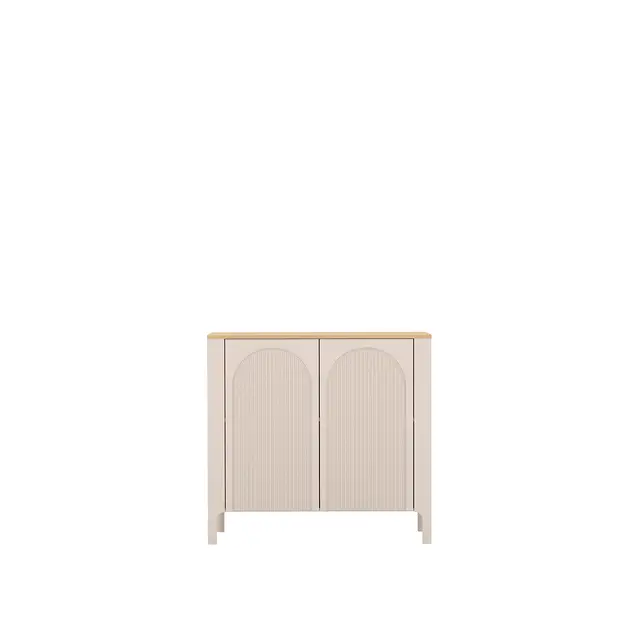 Komoda Marbella 103 cm kaszmir / dąb vicenza — widok z przodu