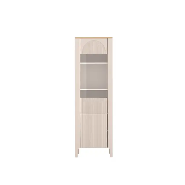 Witryna Marbella 60 cm kaszmir / dąb vicenza — widok z przodu