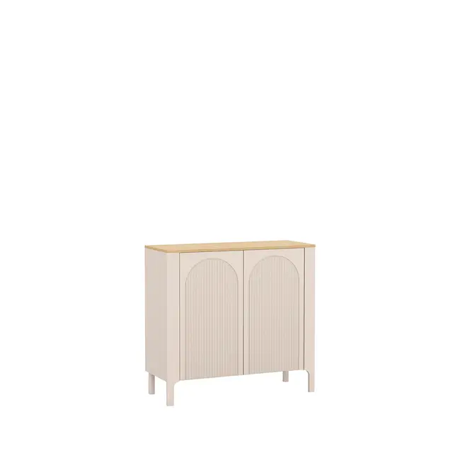 Komoda Marbella 103 cm kaszmir / dąb vicenza — widok z tyłu