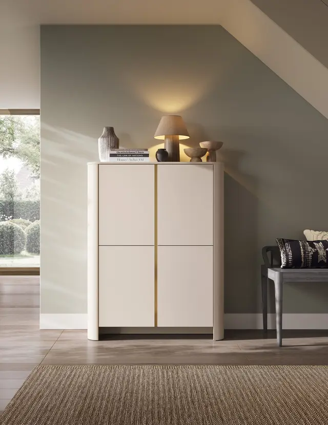 Komoda czterodrzwiowa Sorento 103 cm  cashmere gold — aranżacja
