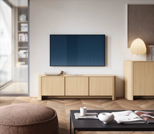 Szafka RTV Sorento 168 cm dąb vicenza — aranżacja