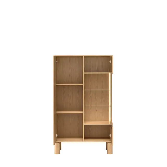 Witryna Sanden 89 cm dąb bookmatch — zdjęcie 9